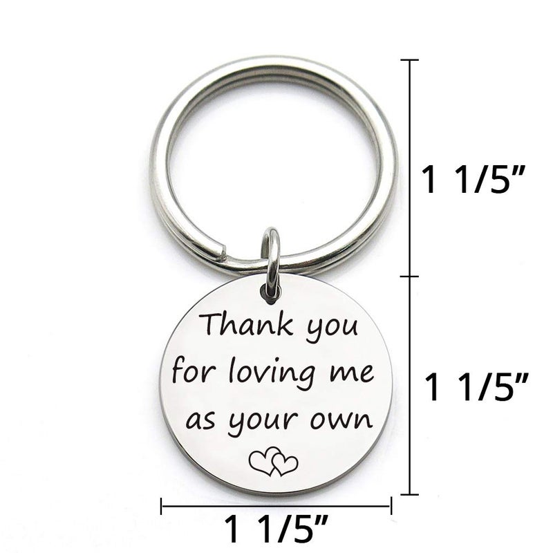 XGAKWD Step Mom Mother Gift, Thank You for Loving Me as Your Own, Mom in Law Gifts Idea for Mothers Day from Husband Daughter Son Kids - Image 2